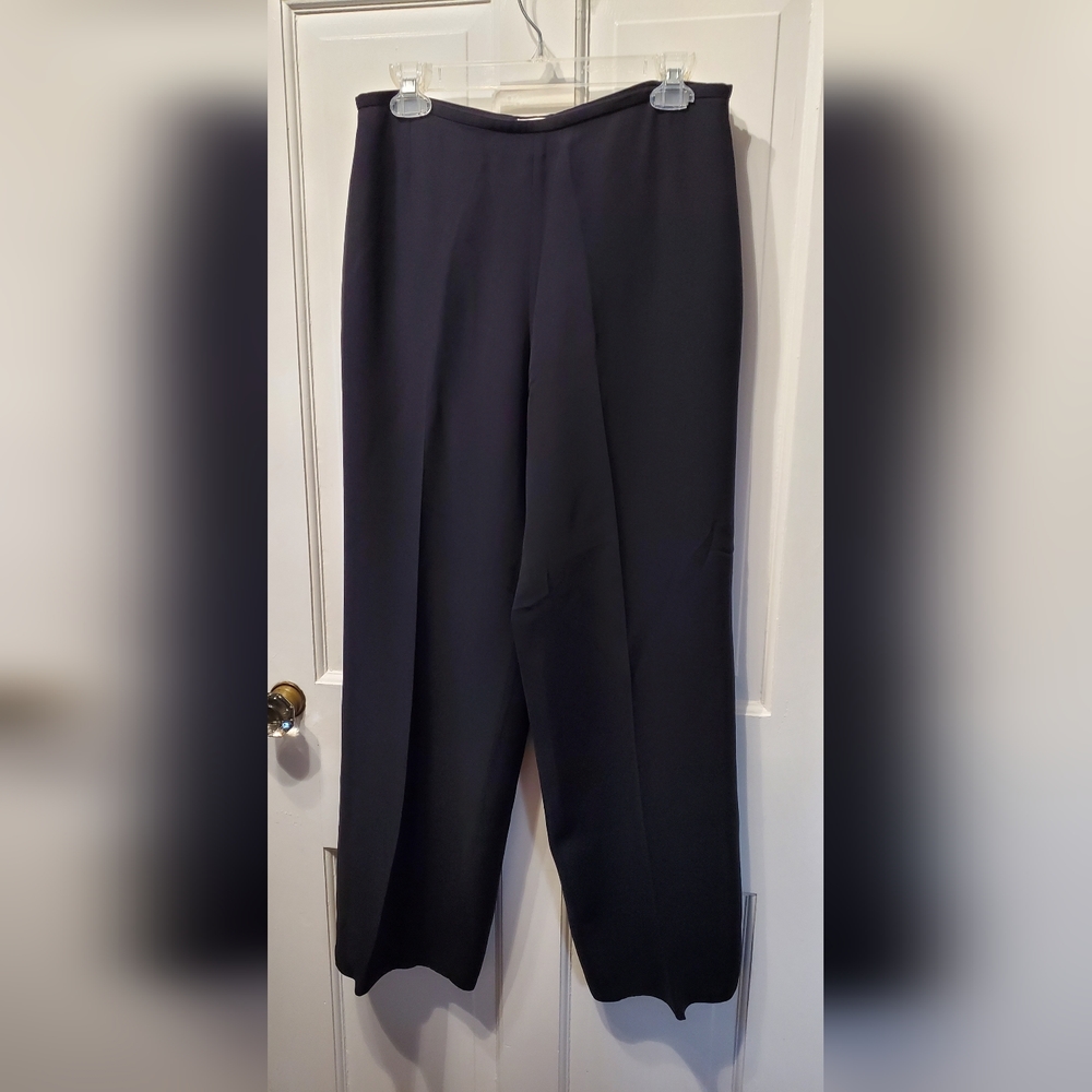 Armani Collezioni Navy Italian Silk Trousers